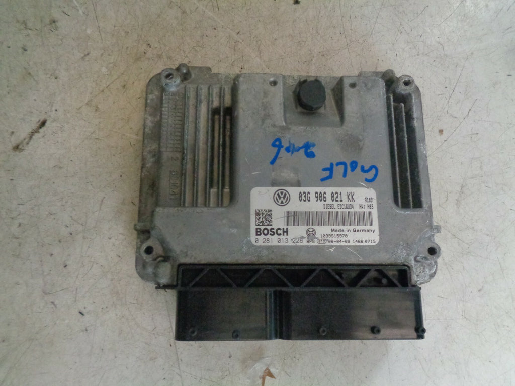 VW VOLKSWAGEN GOLF MK5 2006 2.0 DIESEL ECU ENGINE CONTROL MODULE 03G906021KK
