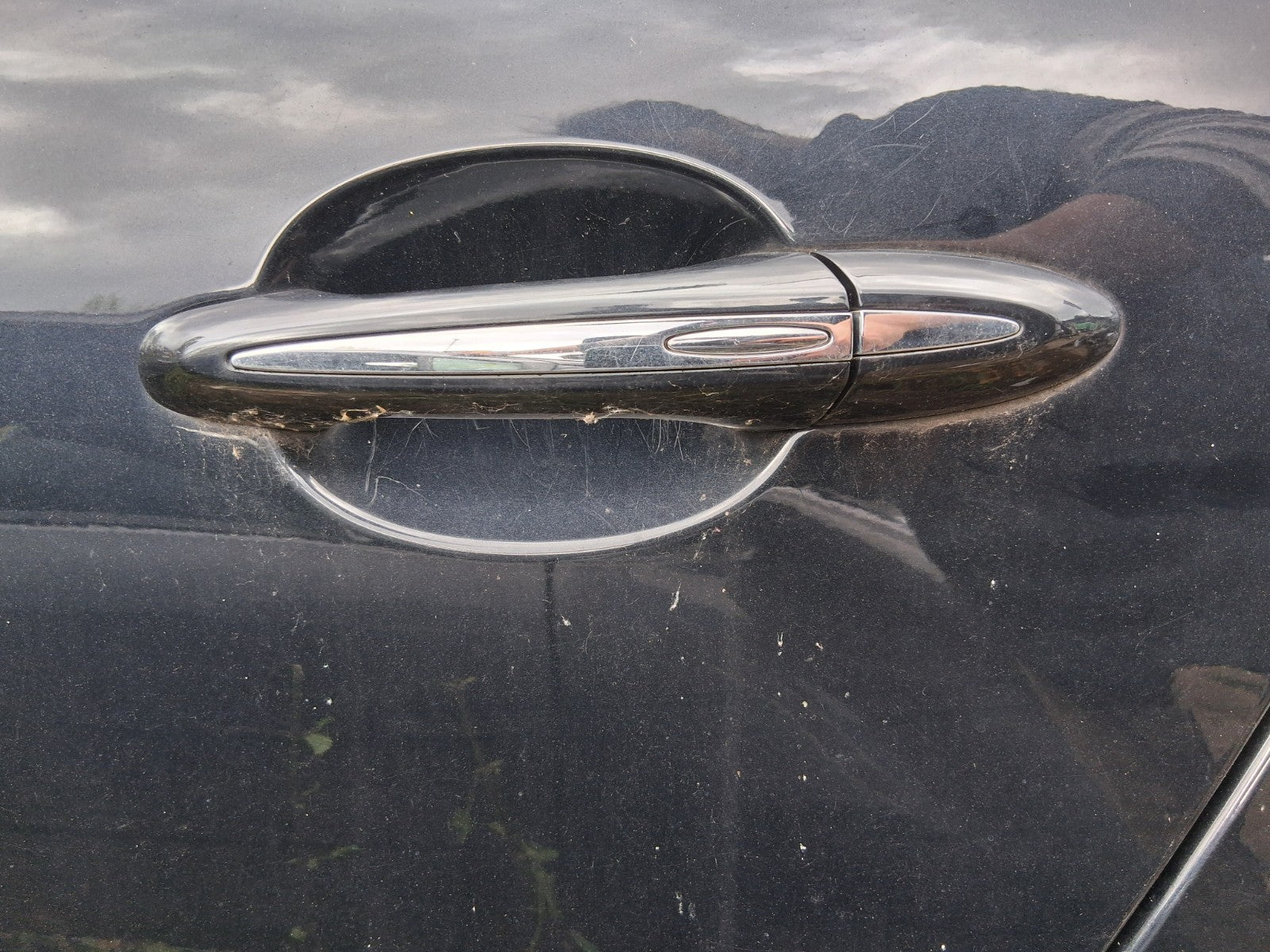 2012 JAGUAR XJ X351 NSR PASSENGER SIDE REAR LEFT EXTERIOR DOOR HANDLE