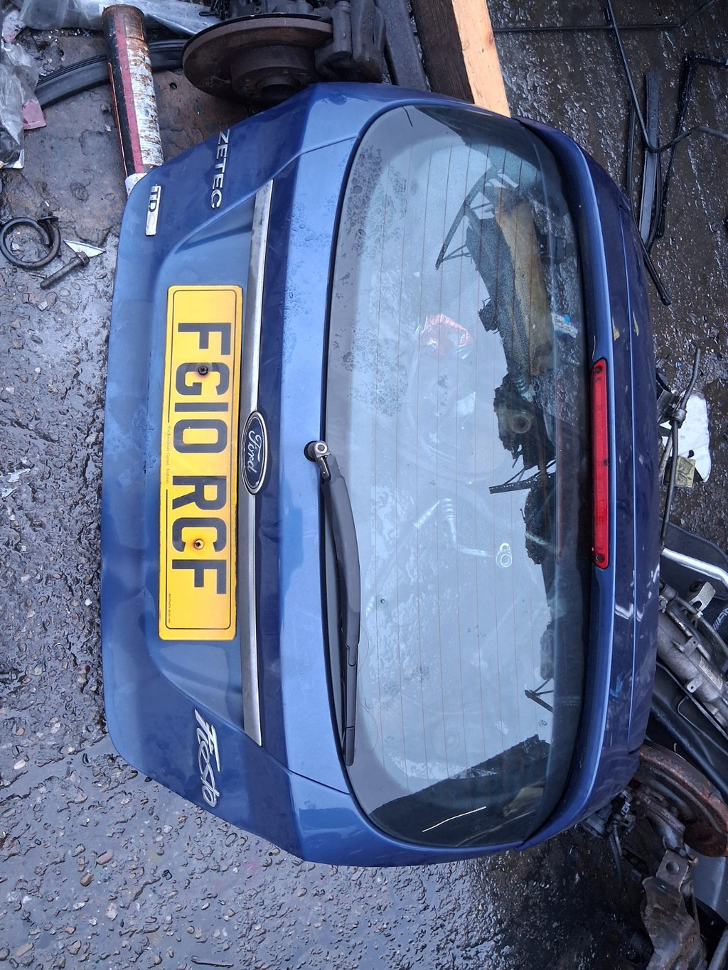 FORD FIESTA MK7 2010 5 DOOR REAR COMPLETE TAILGATE BOOTLID BLUE