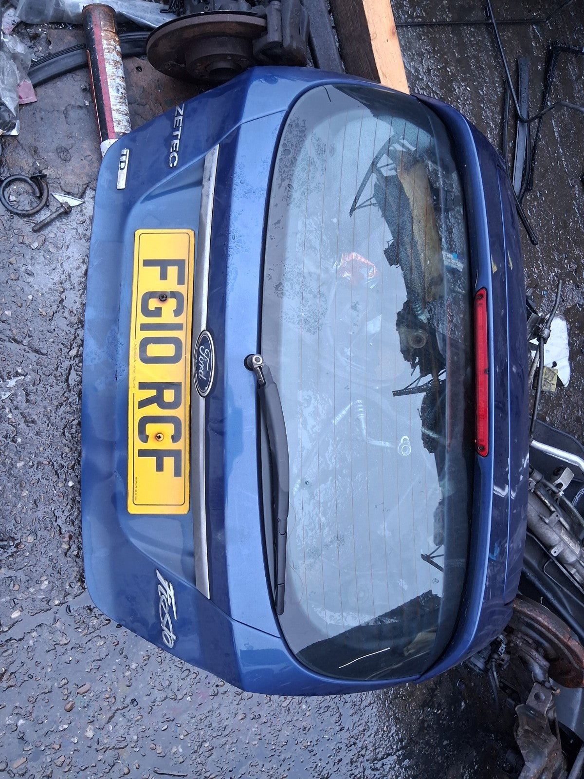 FORD FIESTA MK7 2010 5 DOOR REAR COMPLETE TAILGATE BOOTLID BLUE