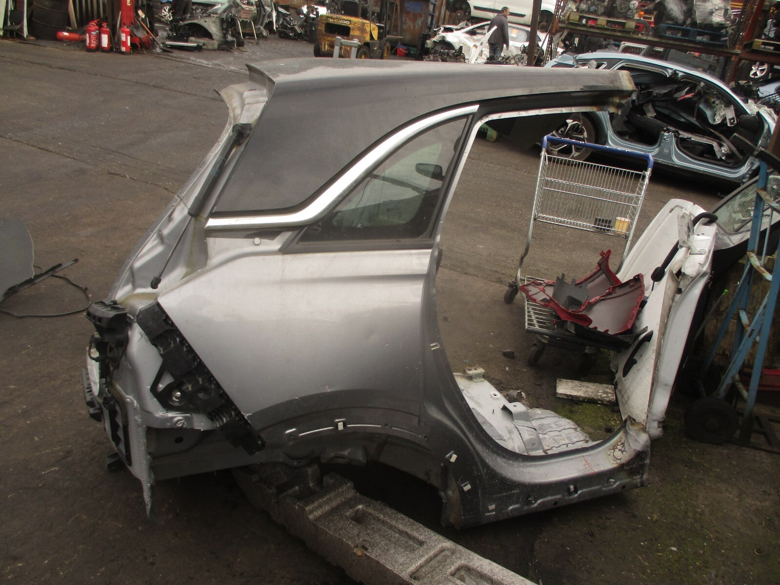 VAUXHALL CROSSLAND X 2020 OSR DRIVER SIDE REAR QUARTER PANEL SILVER
