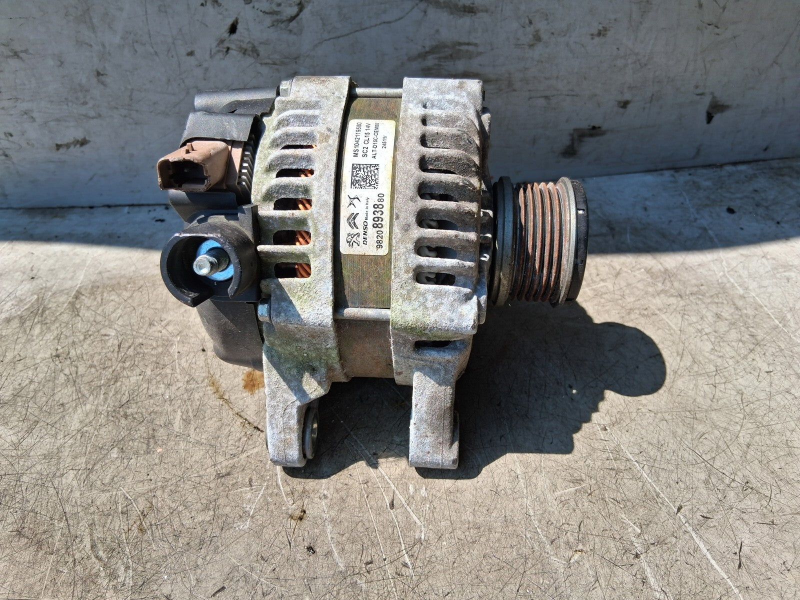 2022 CITROEN C5 AIRCROSS ALTERNATOR 9820893880