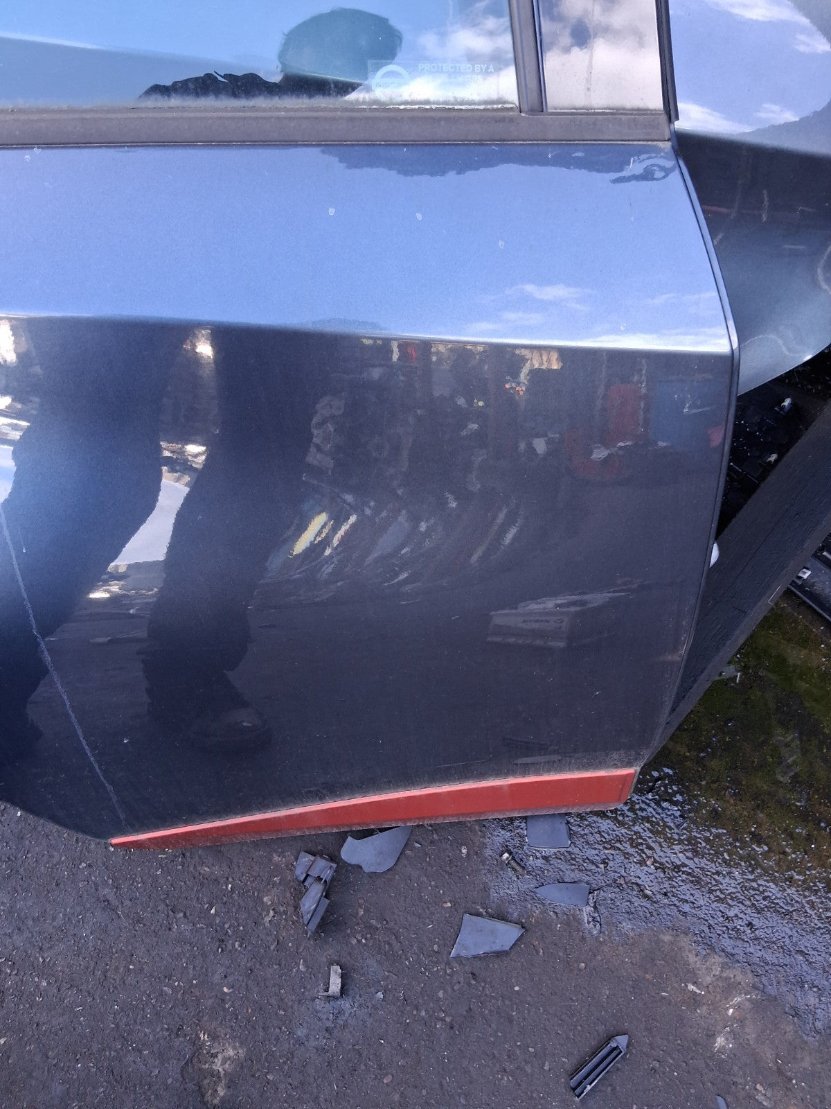 2018 NISSAN MICRA K14 OSR DRIVER SIDE REAR COMPLETE DOOR GREY TITANIUM KPN