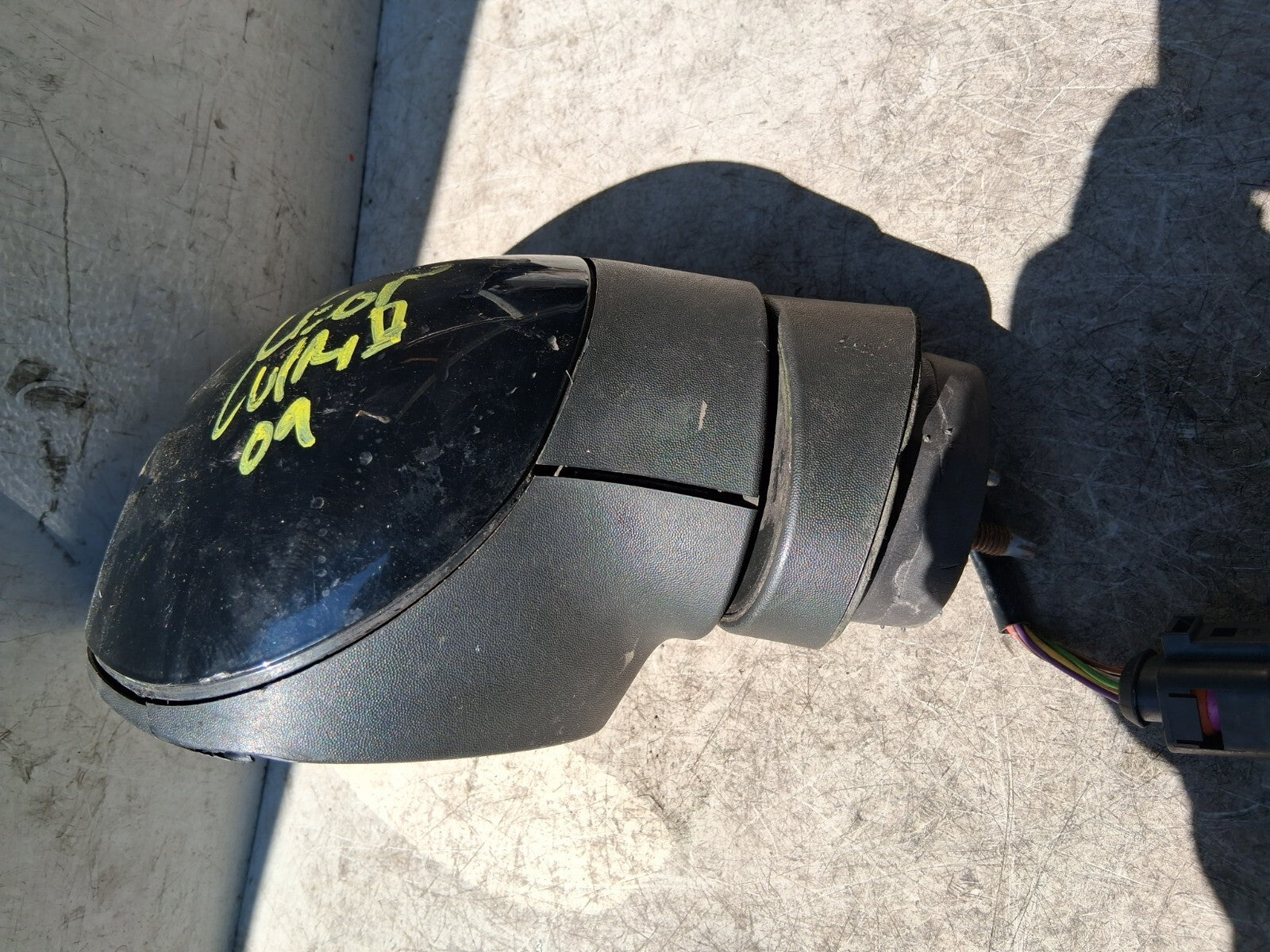 2009 SEAT LEON MK2 NSF PASSENGER SIDE WING MIRROR POWER FOLDING BLACK