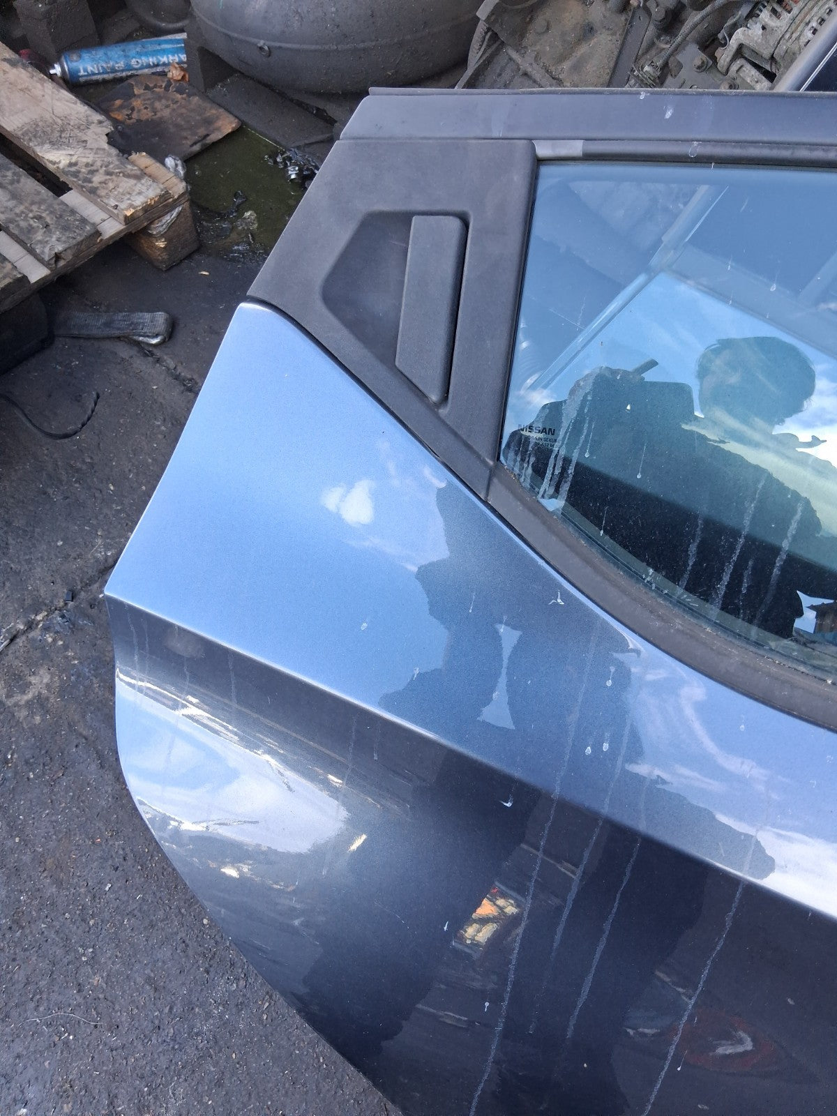 2018 NISSAN MICRA K14 OSR DRIVER SIDE REAR COMPLETE DOOR GREY TITANIUM KPN