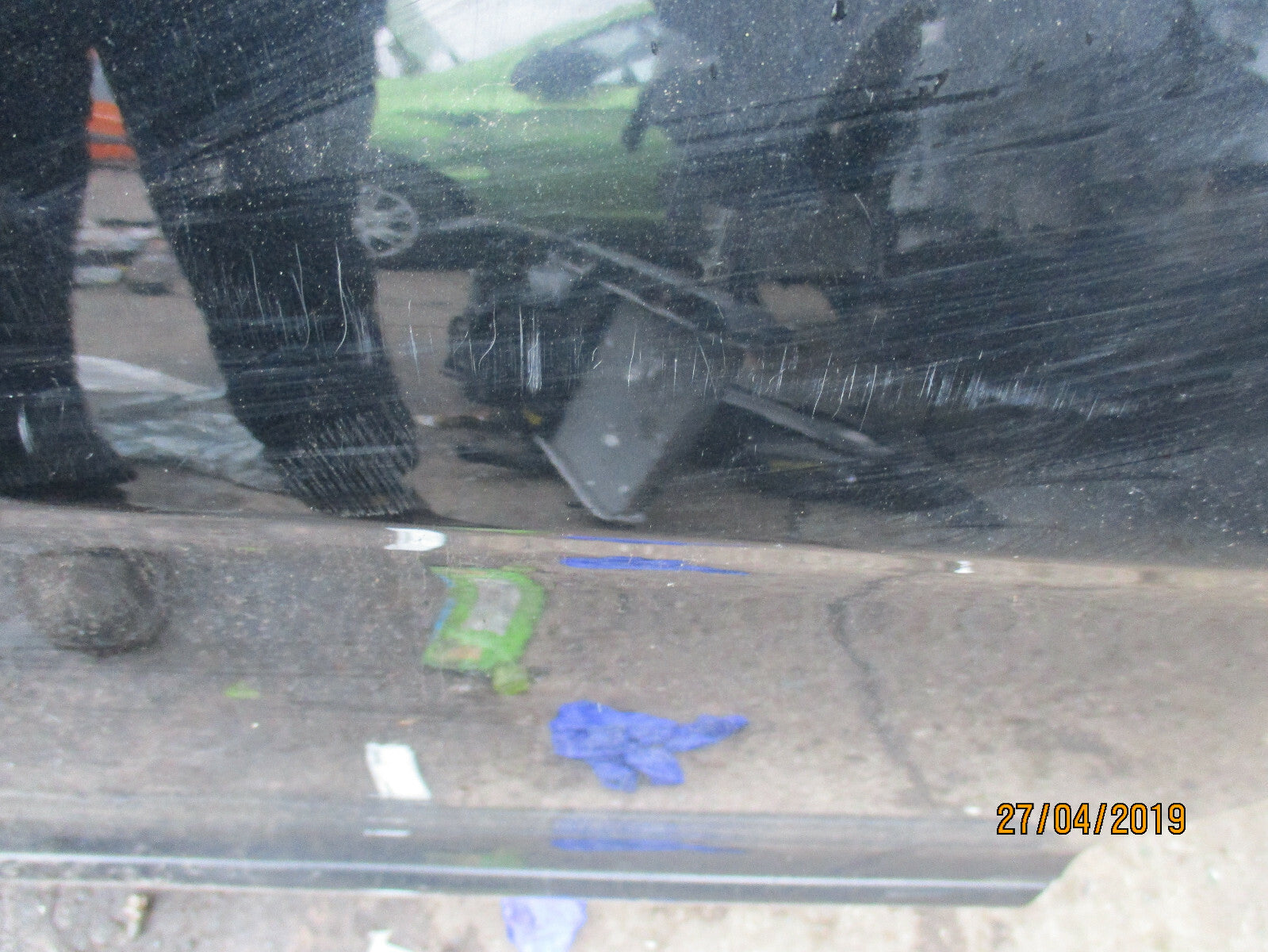 FORD GALAXY MK3 OSF DRIVER SIDE FRONT DOOR BARE BLACK