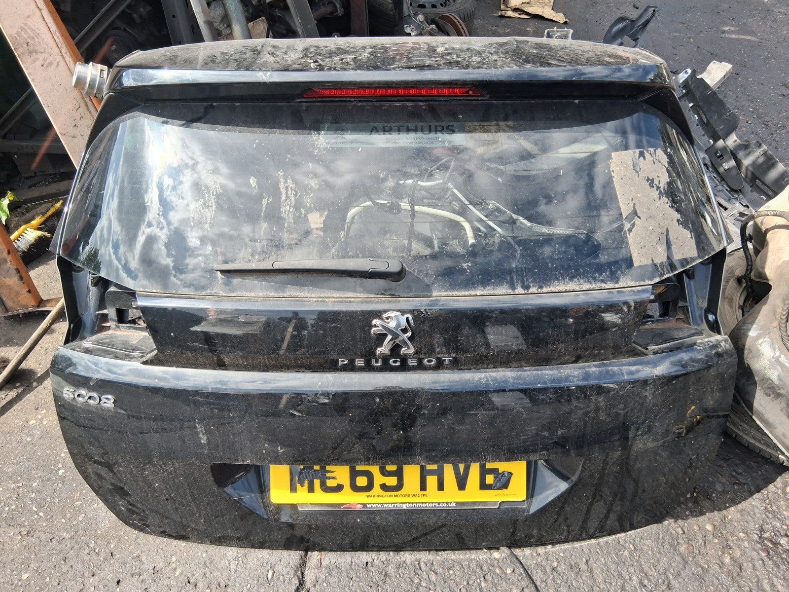 PEUGEOT 5008 MK2 2019 REAR BARE TAILGATE BOOTLID BLACK