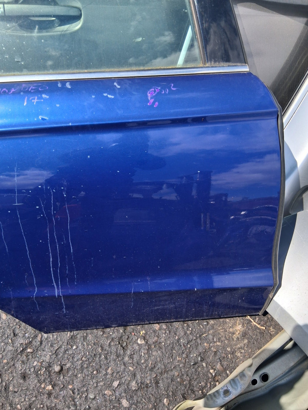 2017 FORD MONDEO MK5 HATCHBACK OSR DRIVER SIDE REAR COMPLETE DOOR BLUE LD