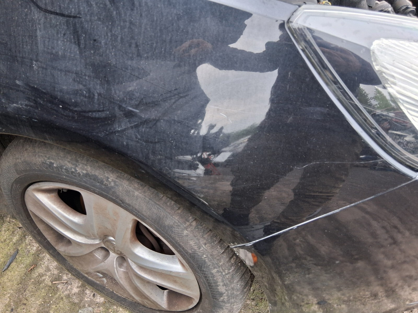 2014 VAUXHALL ZAFIRA C MK3 OS DRIVE SIDE WING PANEL CARBON FLASH METALIC 22C