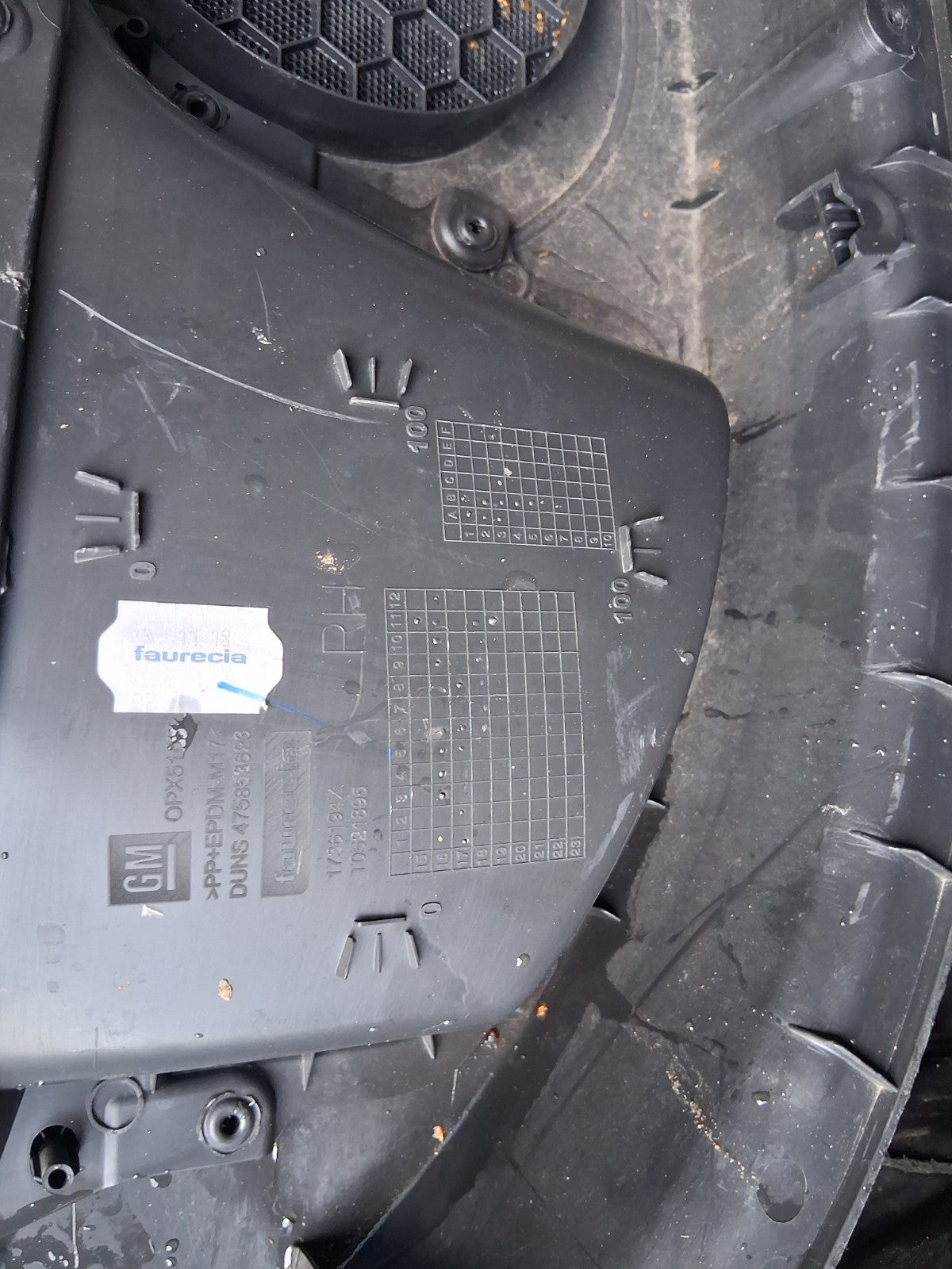2018 VAUXHALL CROSSLAND OSR DRIVER SIDE REAR INNER DOOR CARD 1736209X