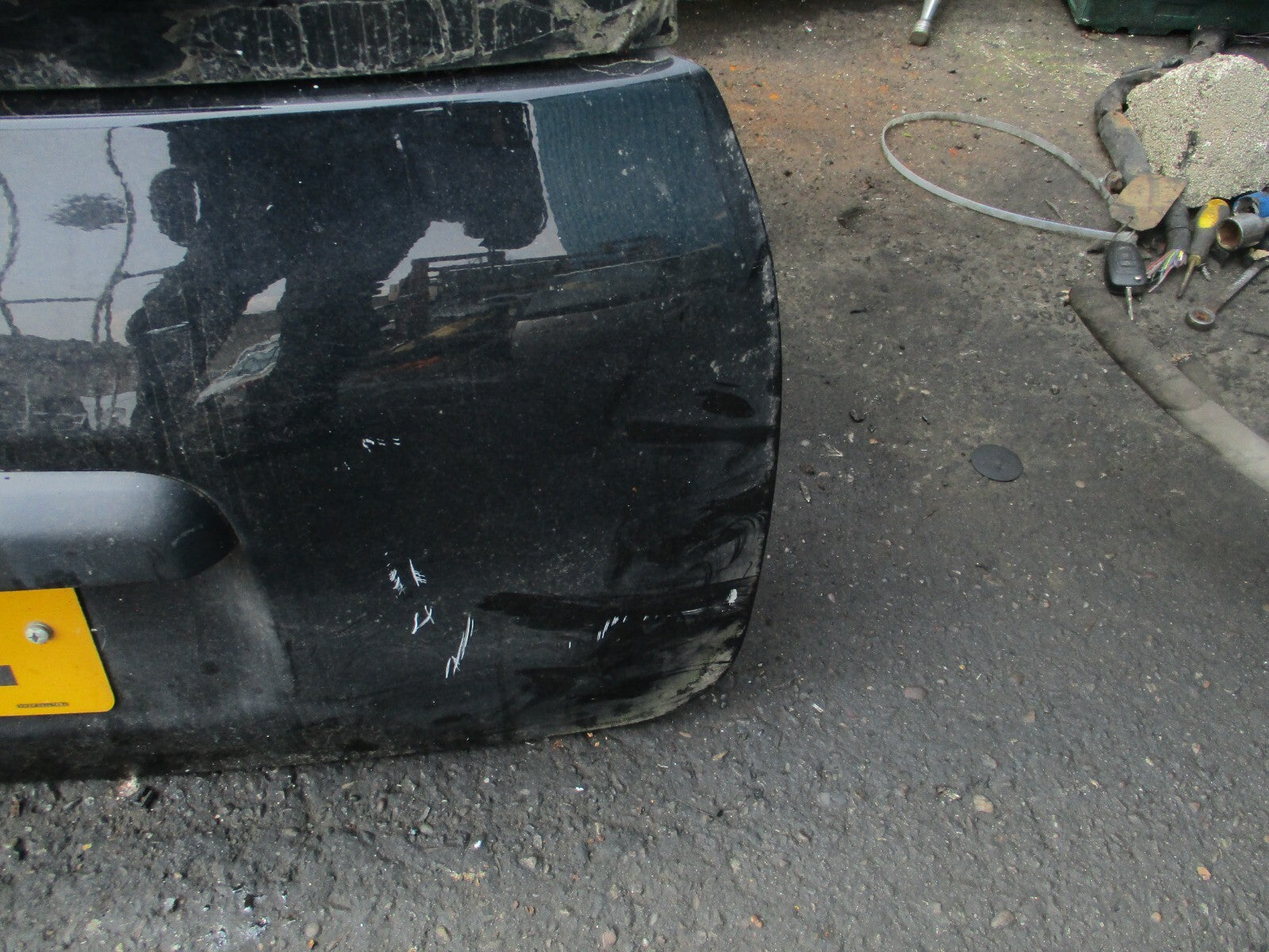 FIAT PANDA 2018 MK3 REAR TAILGATE BOOTLID BLACK DENTED