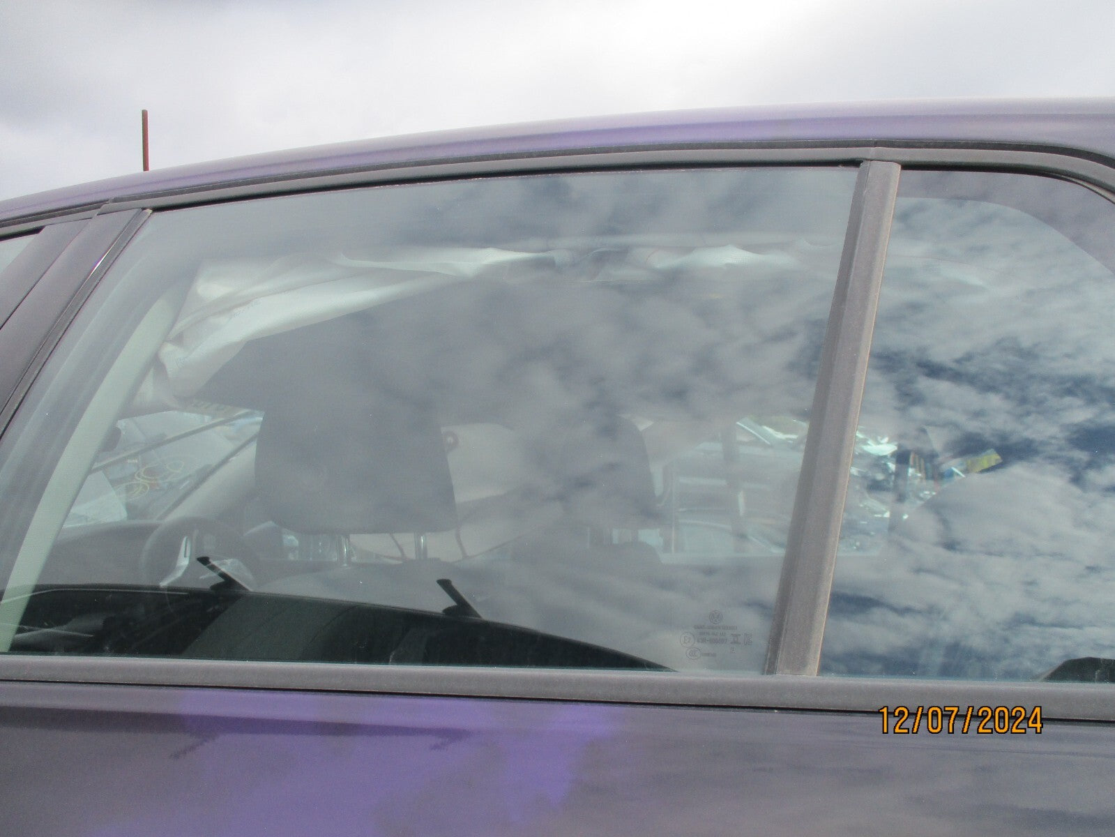 2023 VW VOLKSWAGEN GOLF MK8 HATCH NSR PASSENGER SIDE REAR DOOR MAIN WINDOW GLASS