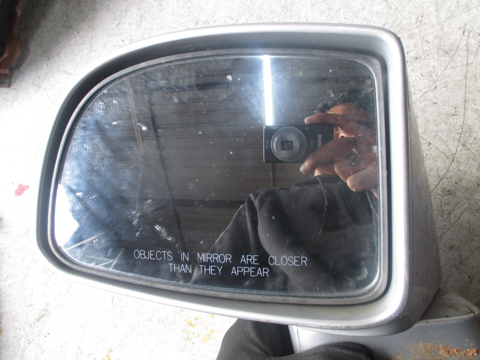 KIA CARENS 2007 NSF PASSENGER SIDE FRONT WING MIRROR  SILVER