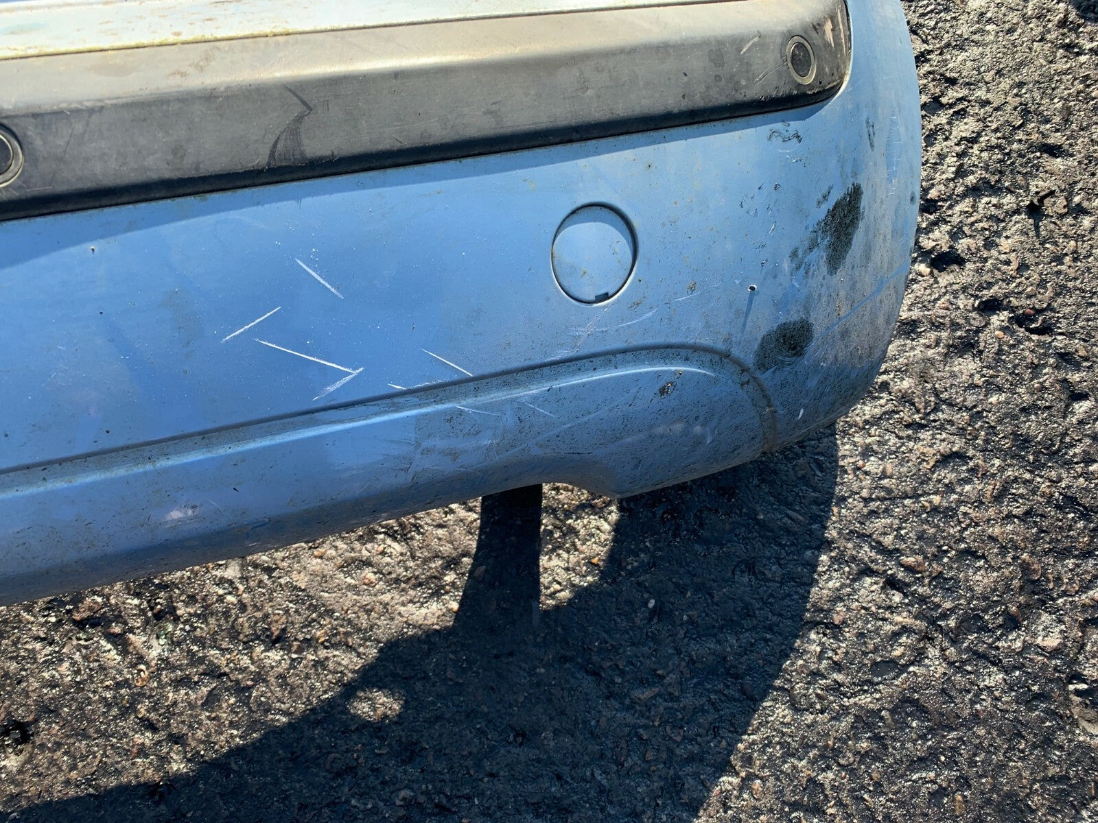 FIAT IDEA 2004 REAR BUMPER BLUE
