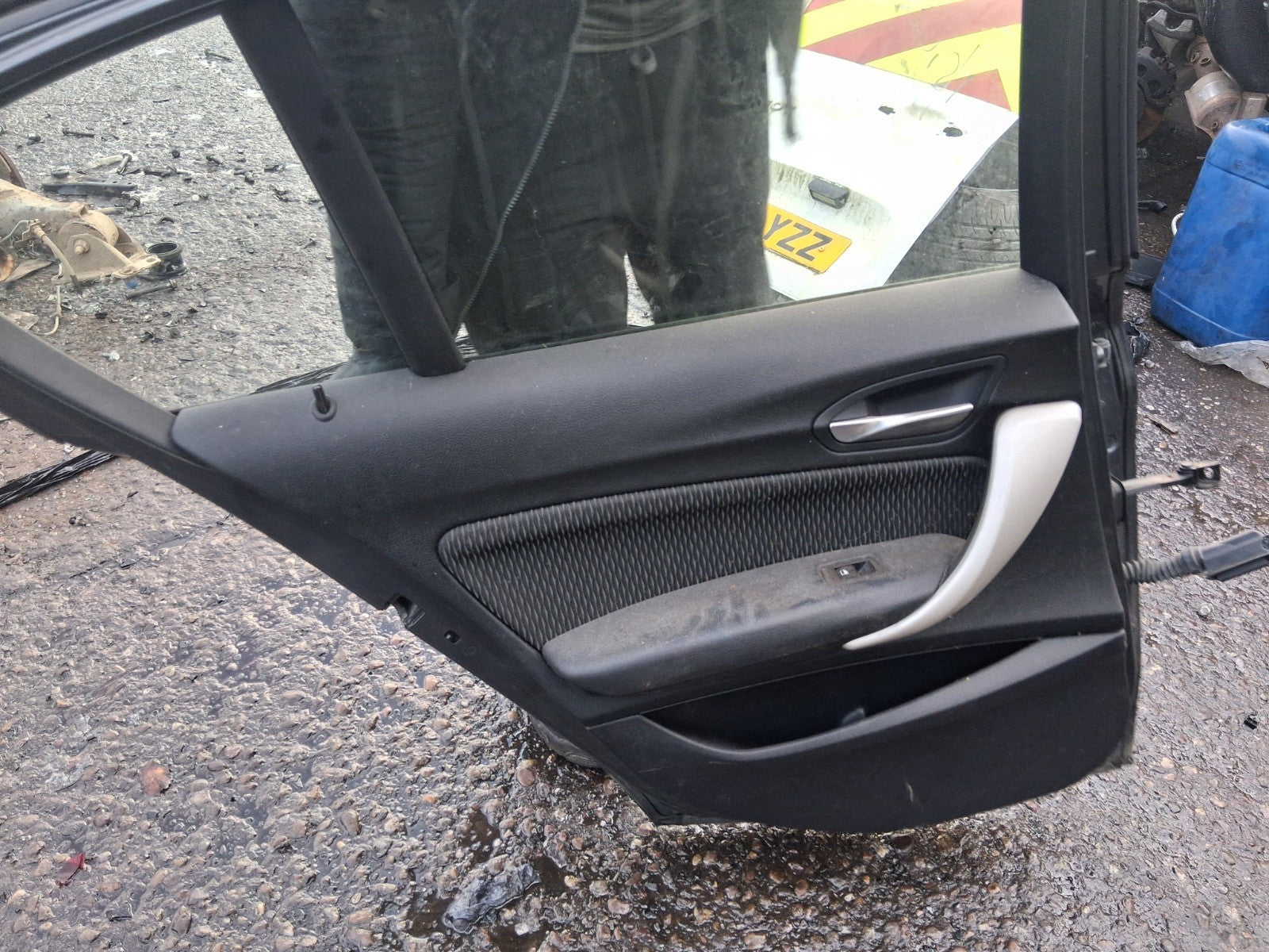2016 BMW 1 SERIES F20 LCI NSR PASSENGER SIDE REAR BARE DOOR GREY METALLIC B39