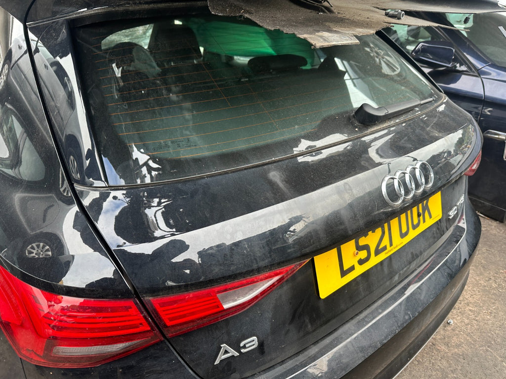 2021 AUDI A3 8Y HATCHBACK REAR BOOTLID TAILGATE BOOT BARE BLACK LY9B