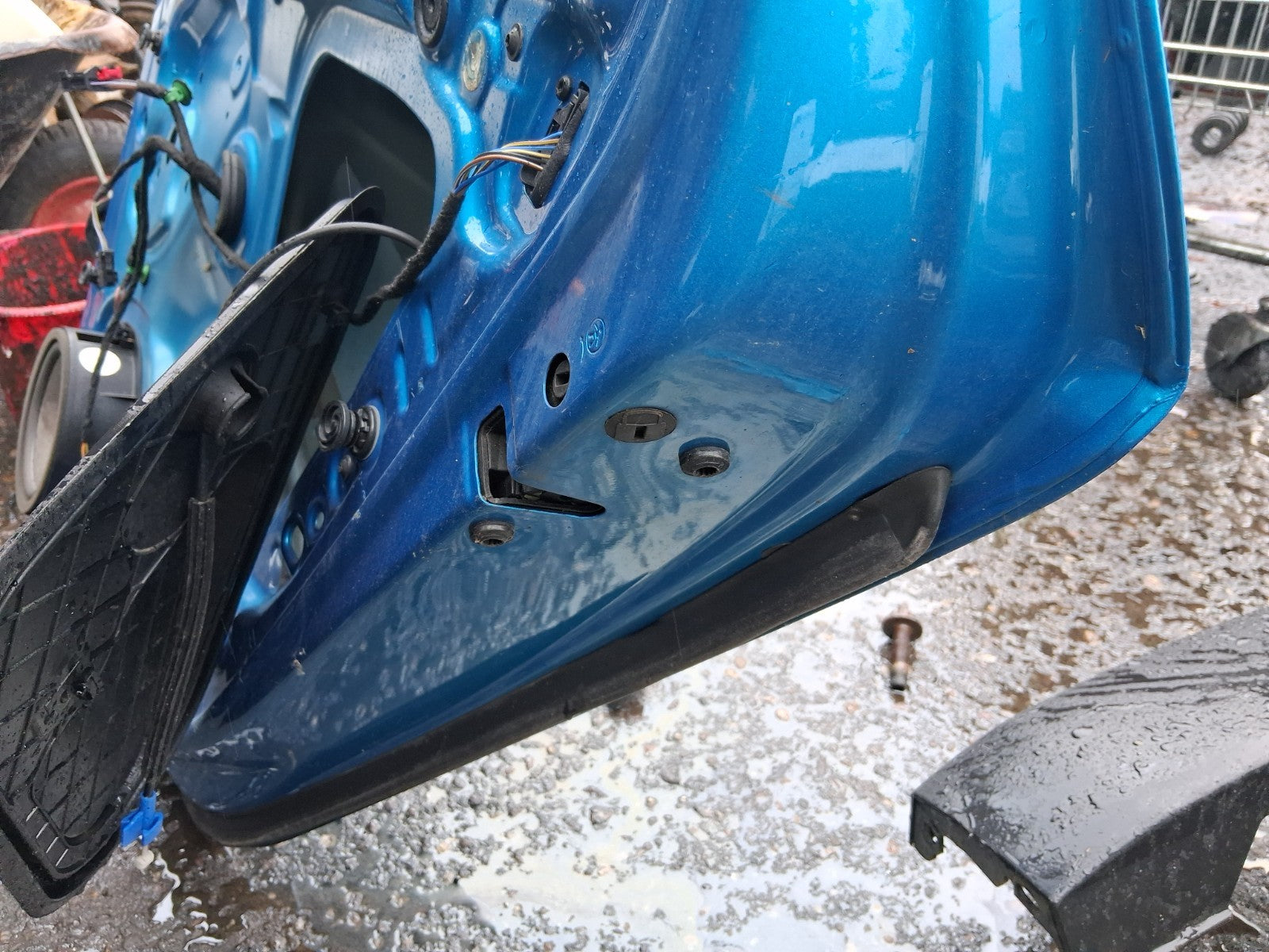 2017 SEAT LEON MK3 OSR DRIVER SIDE REAR RIGHT BARE DOOR AZUL ALOR LW5N