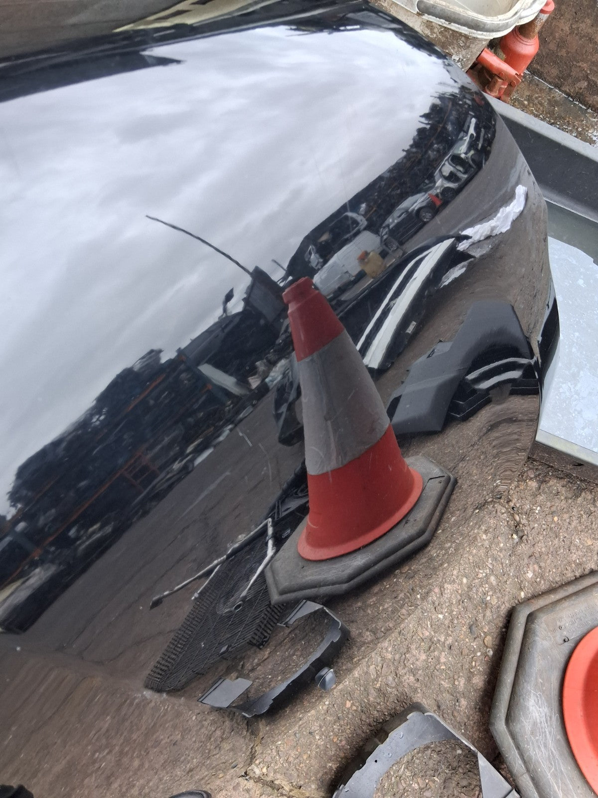 2014 PEUGEOT 208 FRONT BONNET HOOD PANEL PEARL BLACK KTV