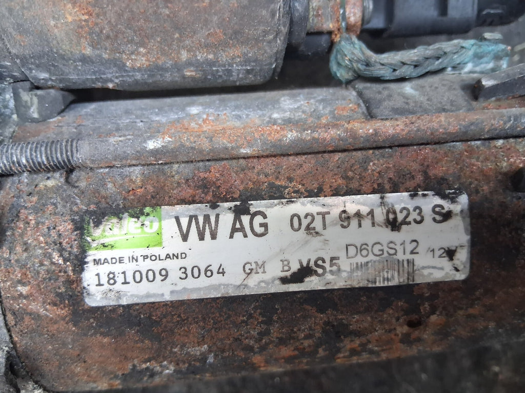 SKODA FABIA 2009 MK2 1.2 PETROL STARTER MOTOR 02T911023S