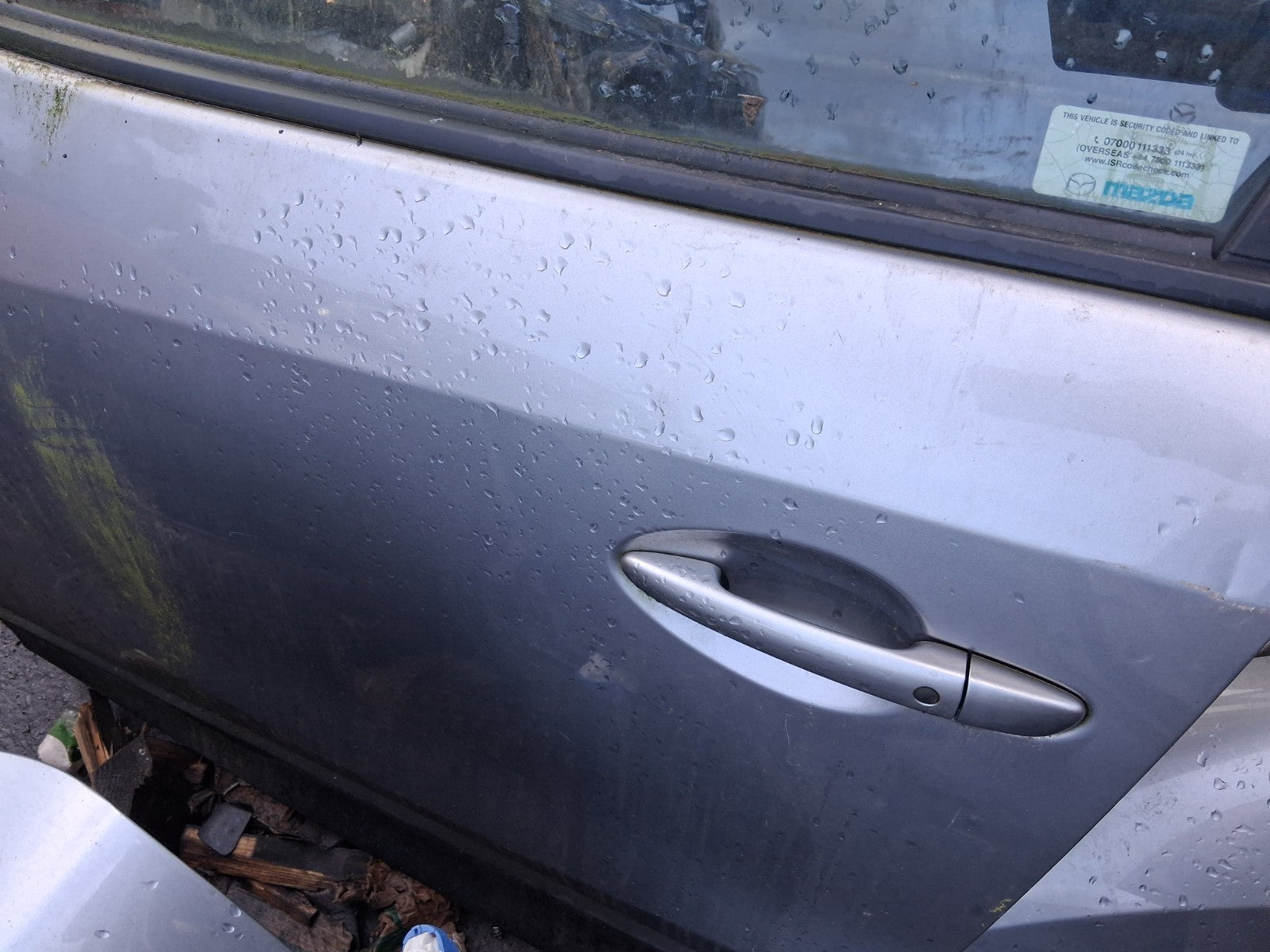 2013 MAZDA CX 5 MK1 NSF PASSENGER SIDE FRONT LEFT BARE DOOR LIQUID SILVER P38