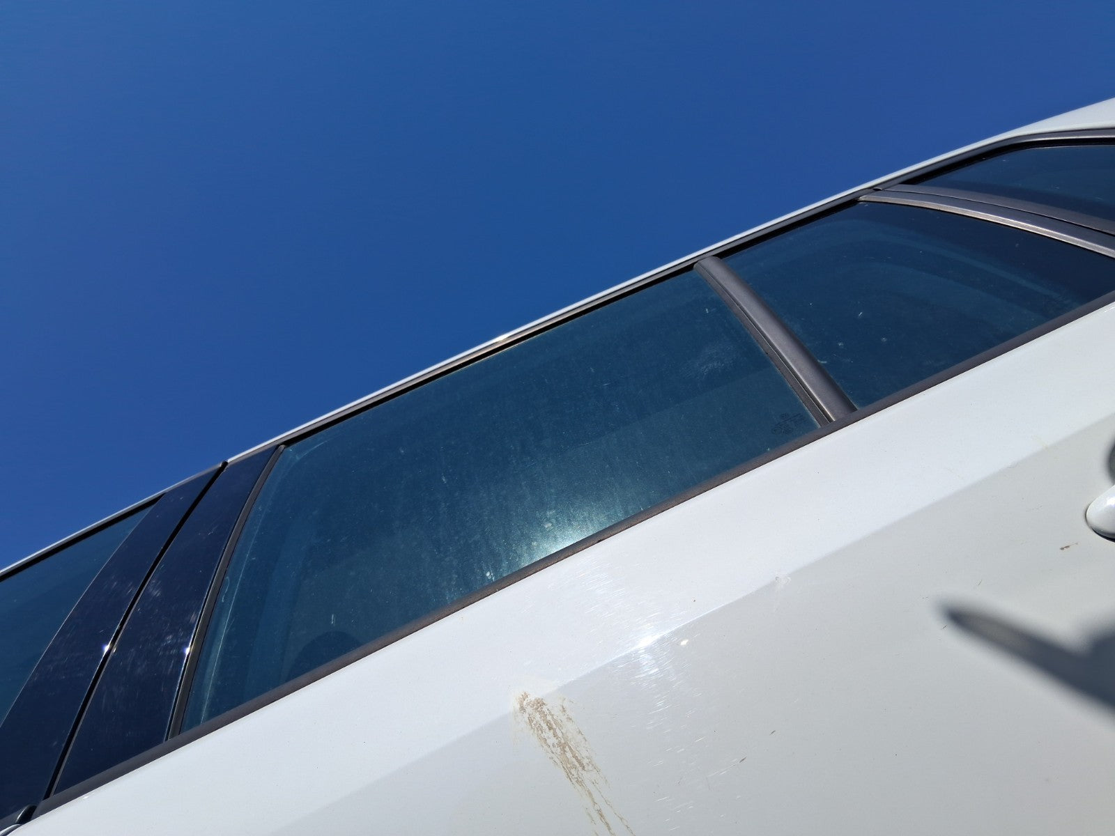 2013 VW VOLKSWAGEN TIGUAN MK1 NSR PASSENGER SIDE REAR MAIN WINDOW GLASS