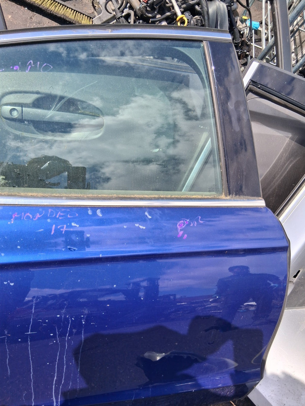 2017 FORD MONDEO MK5 HATCHBACK OSR DRIVER SIDE REAR COMPLETE DOOR BLUE LD