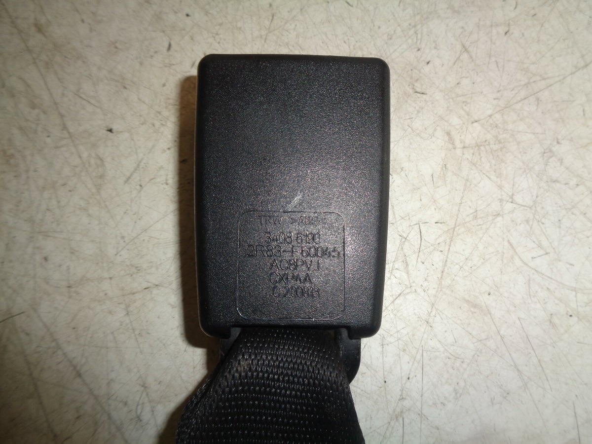 JAGUAR XF R- SPORT 2013 OS DRIVER SIDE RIGHT REAR SEAT BELT STALK 2R83F60045