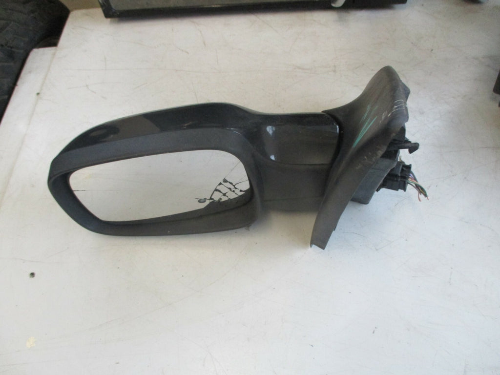 RENAULT MEGANE MK2 2006 NS PASSENGER SIDE ELECTRIC DOOR WING DOOR MIRROR BLACK