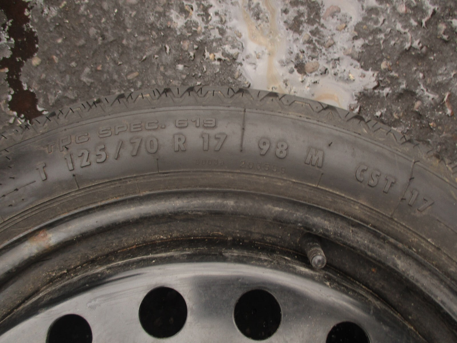 2013 VAUXHALL INSIGNIA MK1 17 INCH SPACESAVER WHEEL WITH TYRE 125/70R17