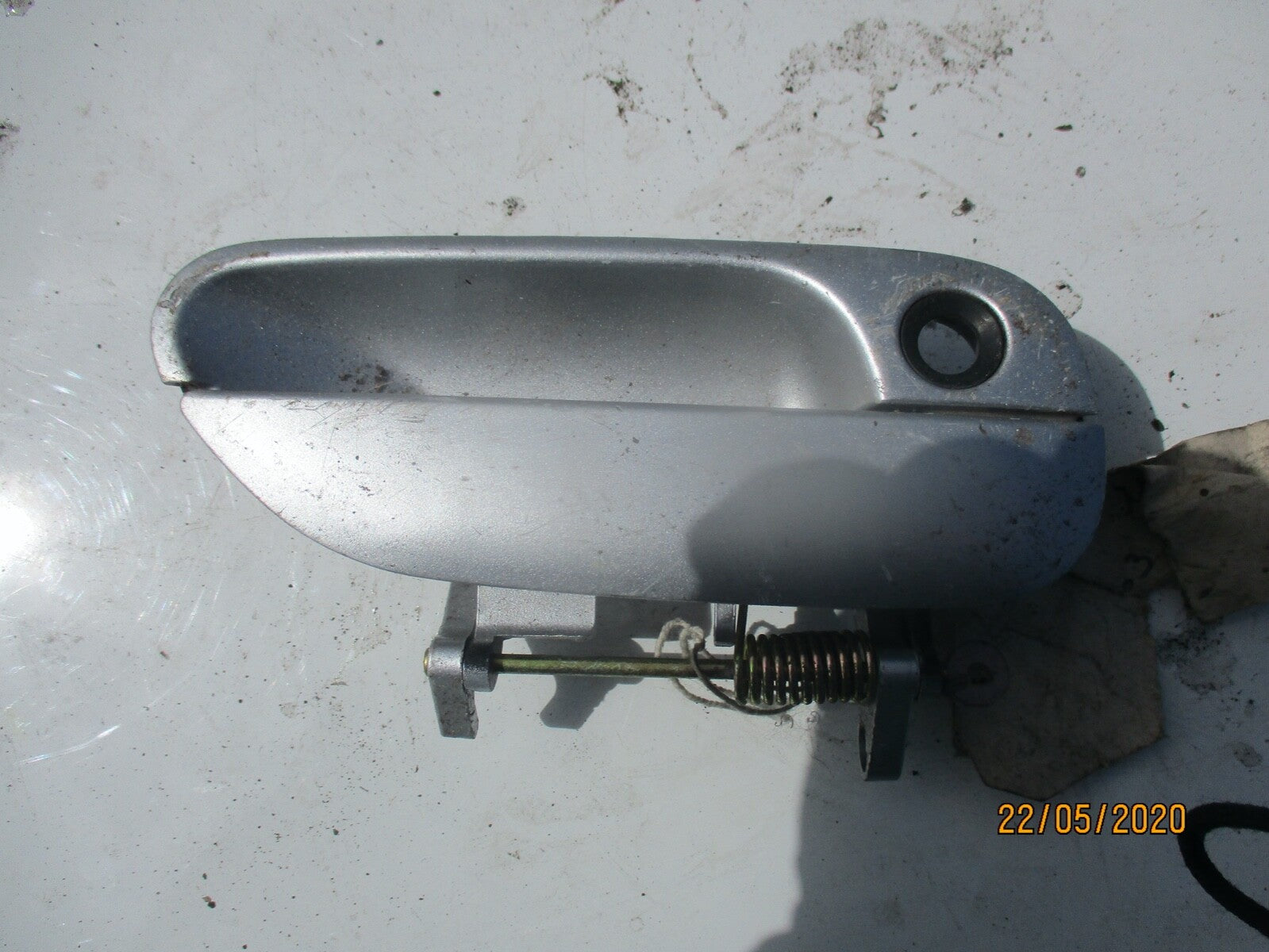 MAZDA MX5 MK2 DRIVER OFF SIDE FRONT EXTERIOR DOOR HANDLE SILVER