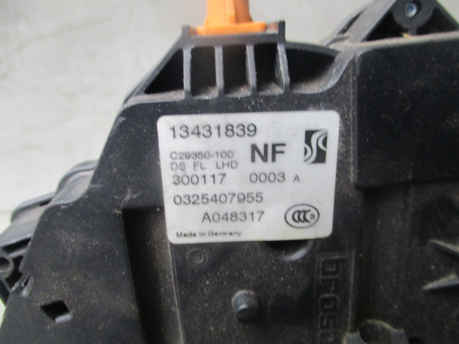 2012 VAUXHALL CORSA E DOOR LOCK MECH 113431839