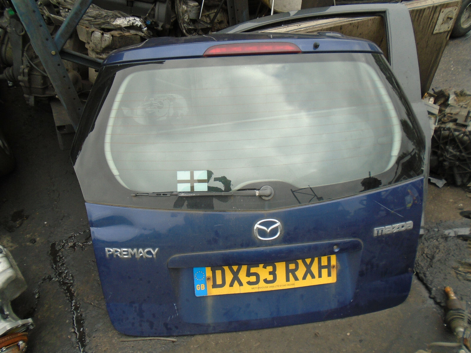 MAZDA PREMACY 2003 REAR COMPLETE TAILGATE BOOTLID BLUE