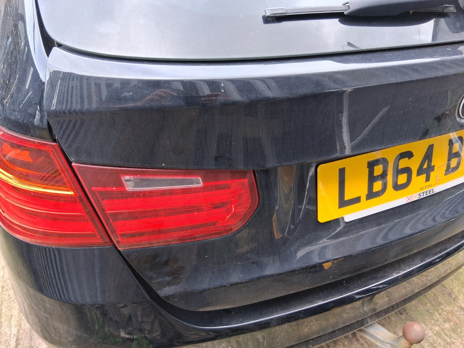 2015 BMW 3 SERIES F30 ESTATE BARE TAILGATE BOOTLID JET BLACK 668