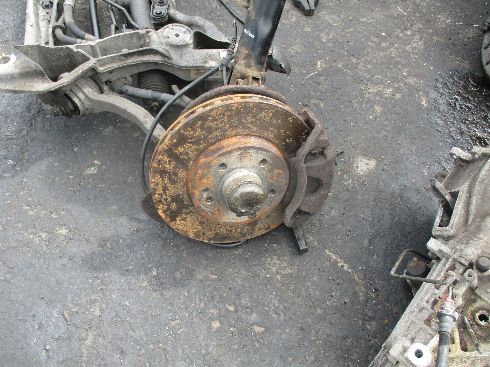 MERCEDES C CLASS W203 C200 PETROL COMPLETE FRONT CRADLE LEGS HUBS STEERING RACK