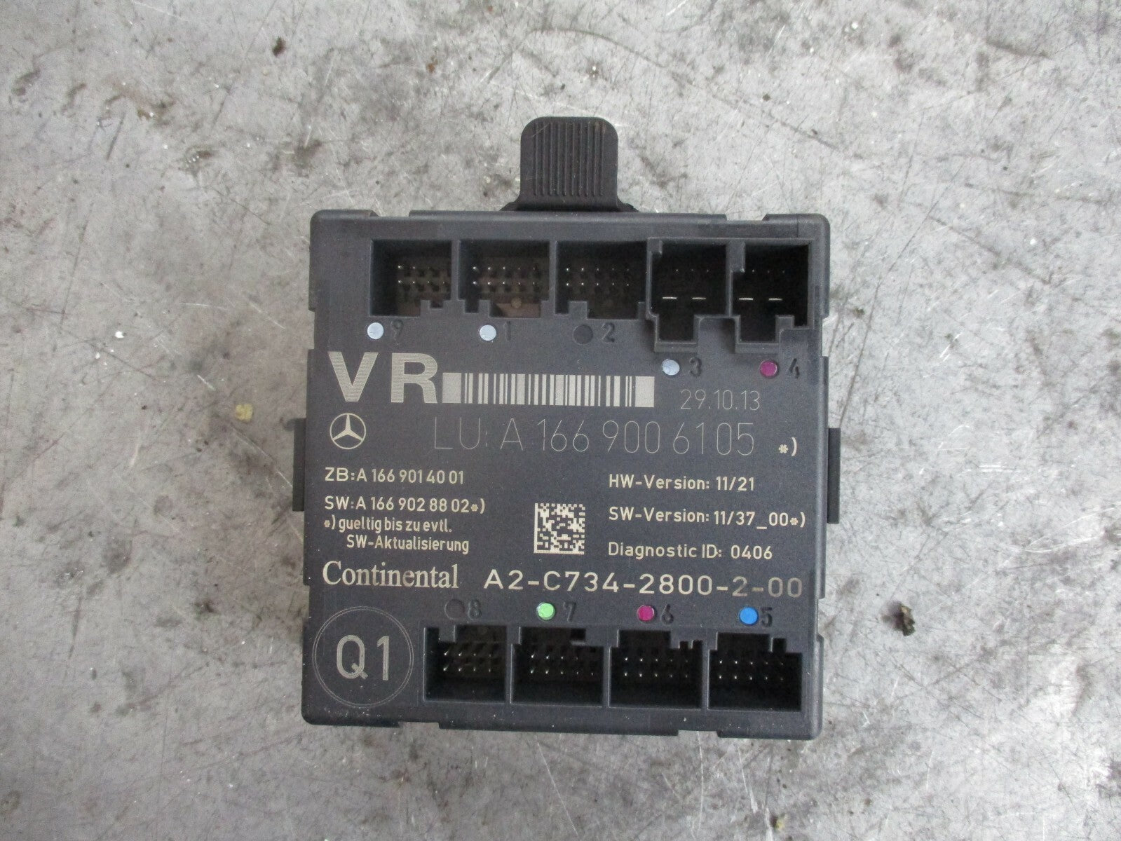 MERCEDES A CLASS W176 OSF DRIVER FRONT DOOR CONTROL MODULE A1669006105