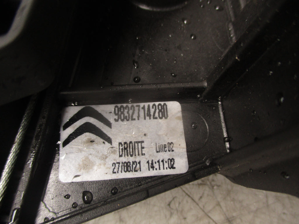 2021 CITROEN C4 MK3 OSR DRIVER REAR ELECTRIC WINDOW MOTOR & REGULATOR 9832714280