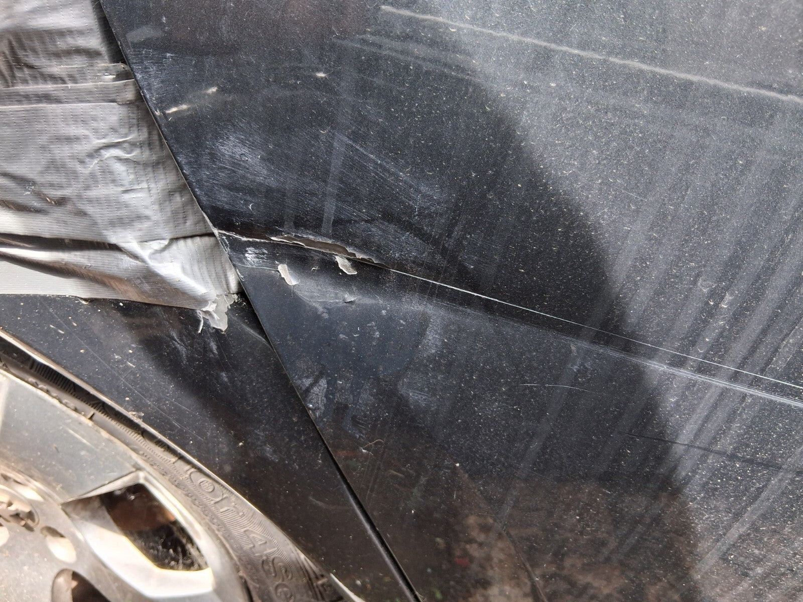 2012 PEUGEOT 3008 MK1 OSR DRIVER SIDE REAR RIGHT BARE DOOR GRIS SHARK KTPD