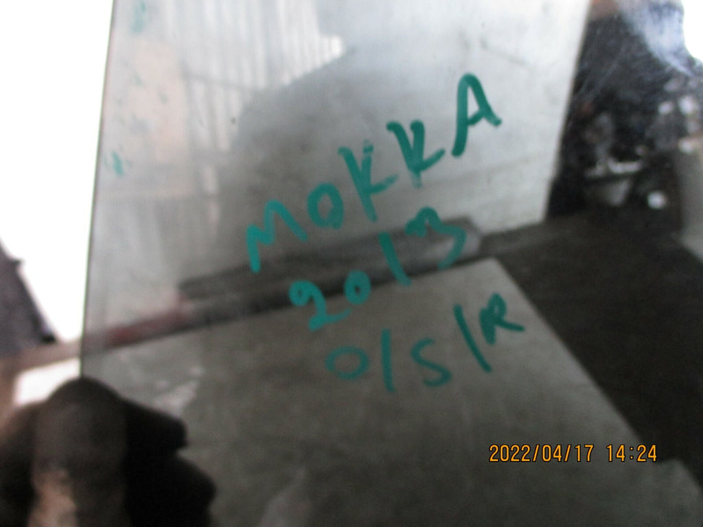 VAUXHALL MOKKA 2013 MK1 OSR REAR DRIVER SIDE WINDOW GLASS