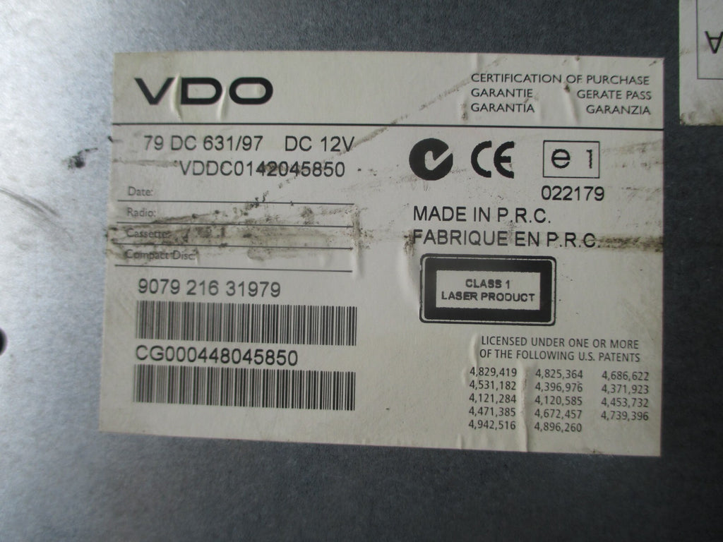 HYUNDAI GETZ 2006 RADIO CD MP3 PLAYER HEAD UNIT VDDC0142045850