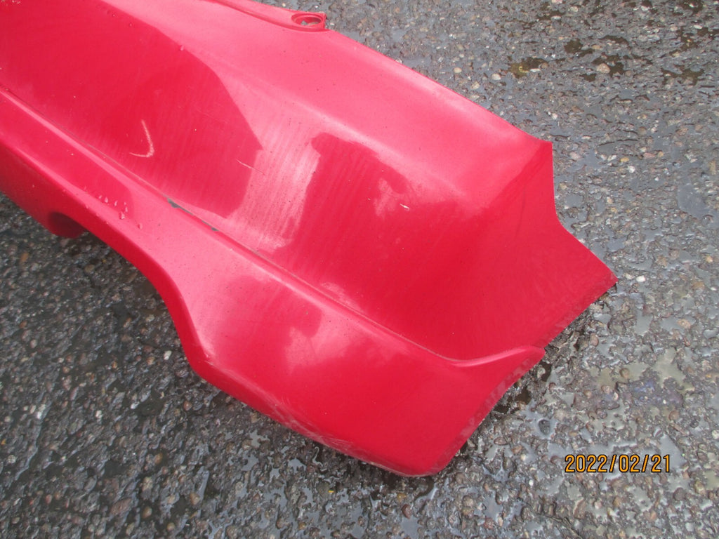 HONDA CIVIC MK7 SPORT 2005 COMPLETE REAR BACK PLASTIC BUMPER RED