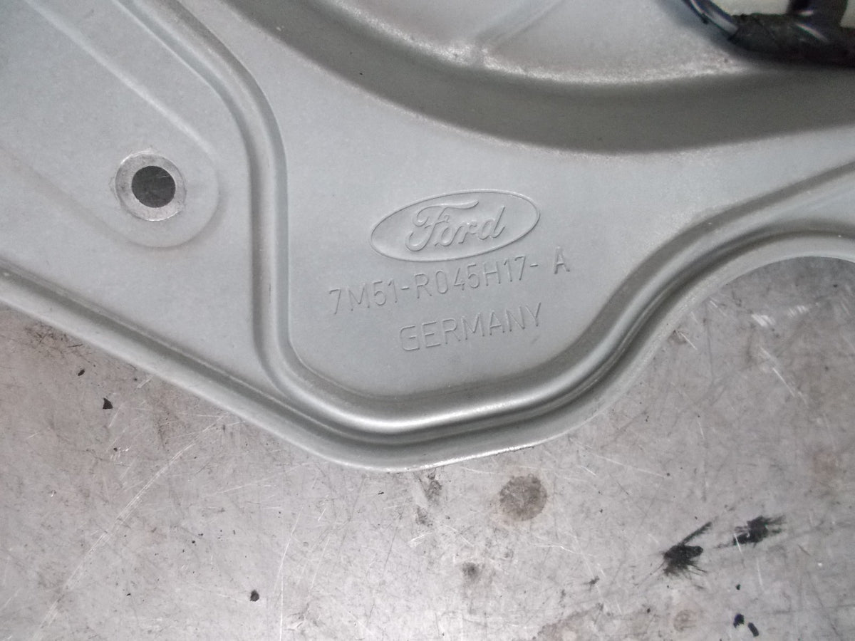 FORD C-MAX FRONT NS/ PASSENGER SIDE WINDOW MOTOR REGULATOR MECH. 7M51R045H17A