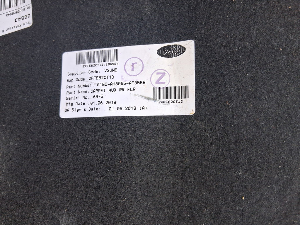 2018 FORD KA + PLUS MK3 HATCH REAR BOOT FLOOR CARPET LINER G1B5A13065AF