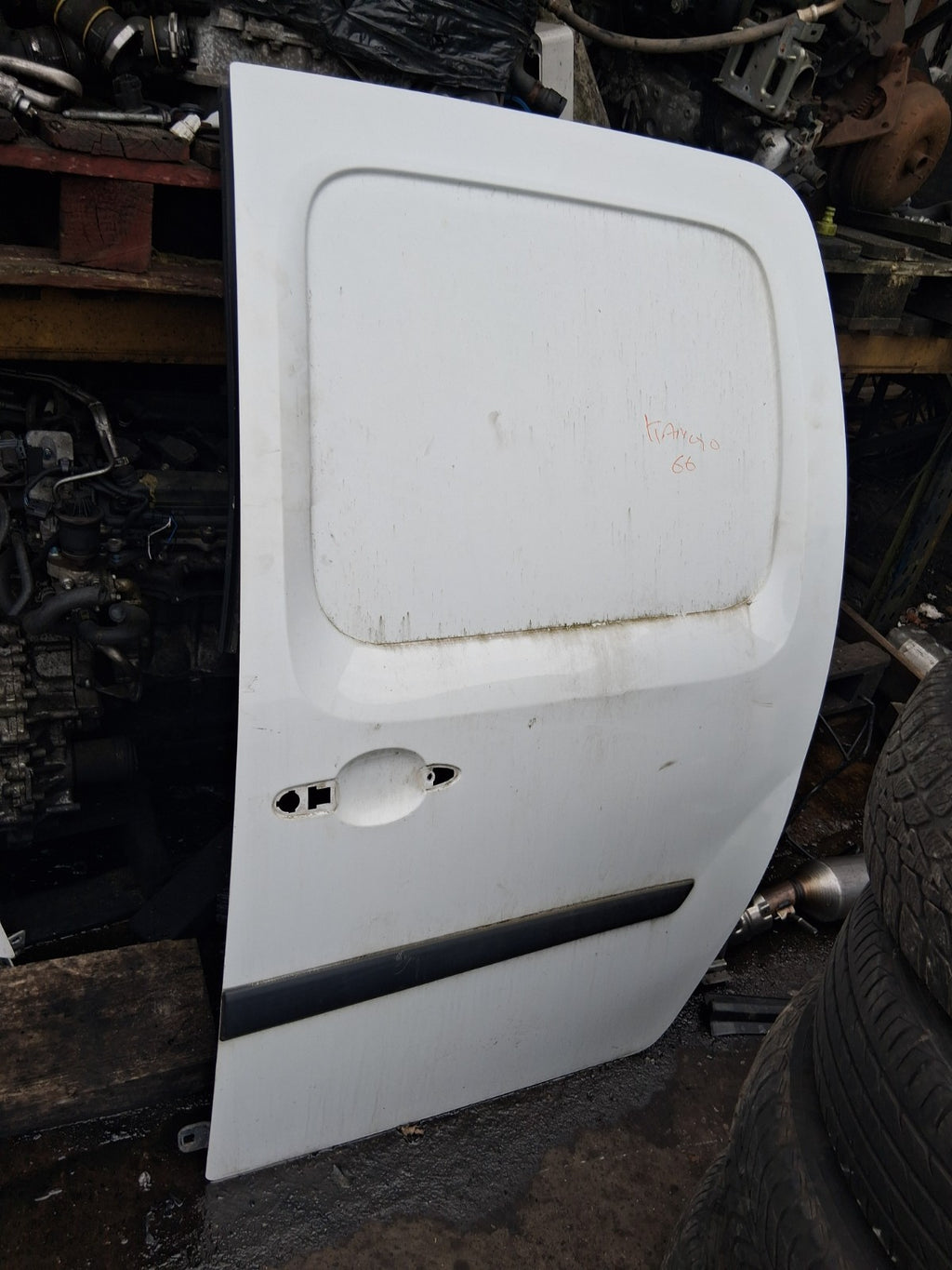 2016 RENAULT KANGOO MK2 NS PASSENGER SIDE LEFT BARE SLIDING DOOR WHITE