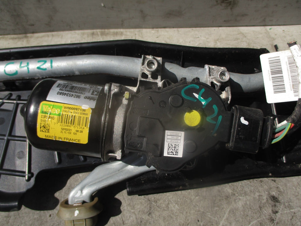 2021 CITROEN C4 MK3 FRONT WINDSCREEN WIPER MOTOR & LINKAGE 9824534680