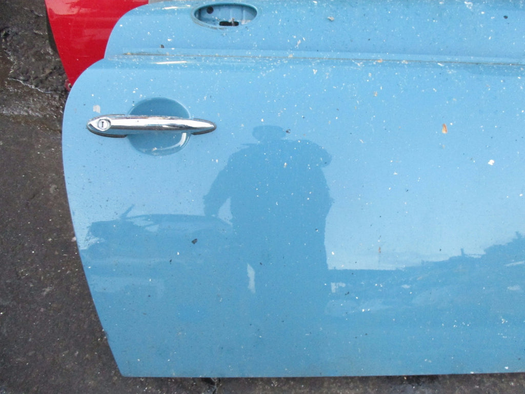 BMW MINI R56 2007 OS DRIVER BARE DOOR SHELL PANEL EXTERIOR HANDLE A74/5 BLUE