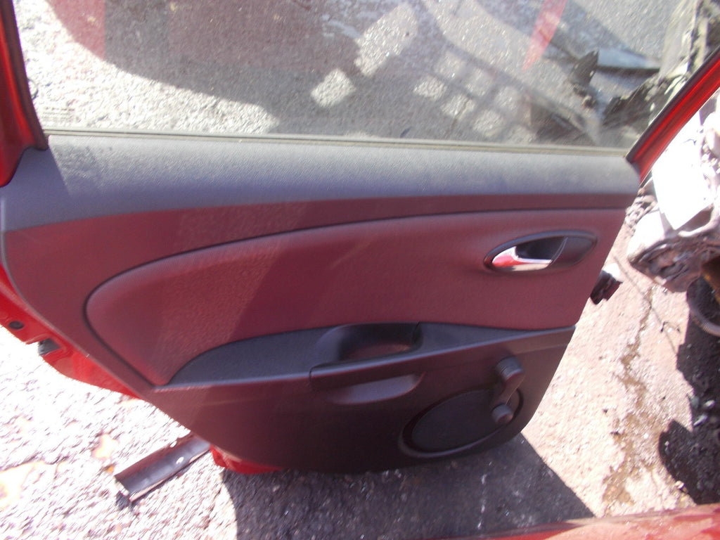SEAT LEON MK2 1P NSR PASSENGER SIDE REAR DOOR RUBY RED PEARL LS3X