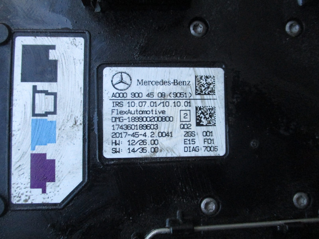 2018 MERCEDES A CLASS W176 FRONT INTERIOR COURTESY READING LIGHT A0009004508