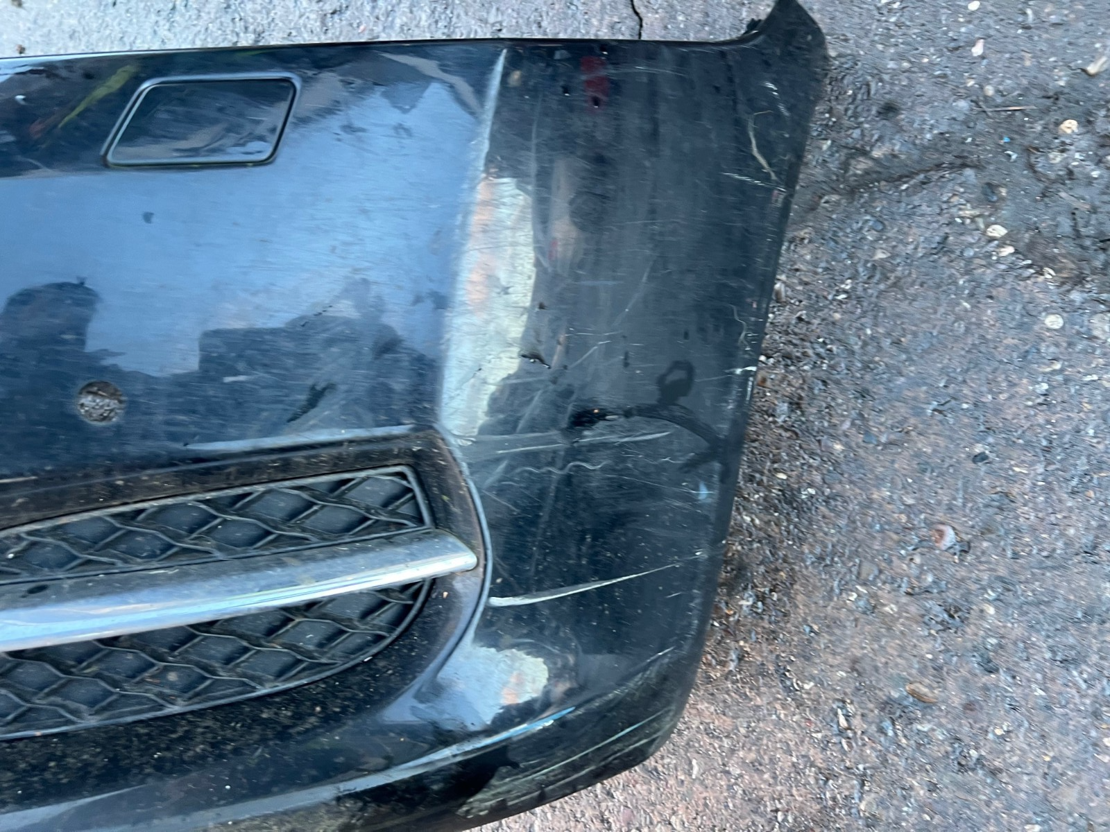 2012 JAGUAR XJ X351 FRONT COMPLETE BUMPER BLACK MIDNIGHT MET PEF