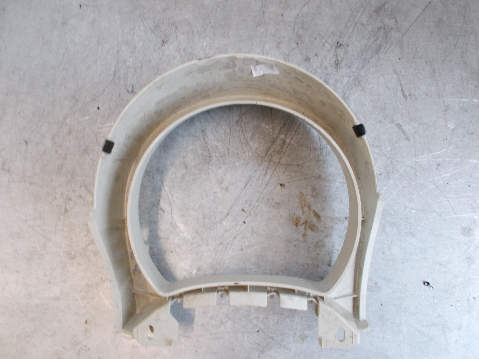 FIAT 500 2012 CLOCKS SPEEDO CLUSTER SURROUND HOUSING TRIM CREAM 735446001
