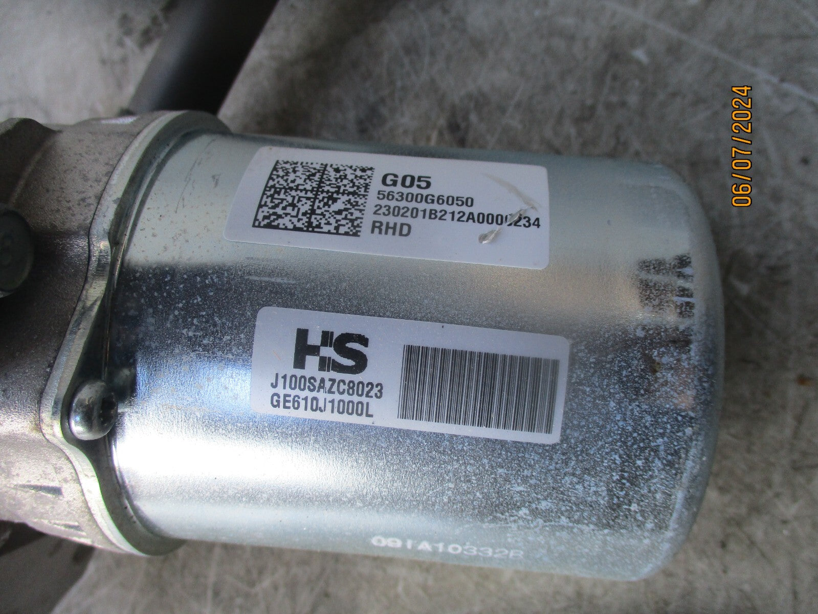 2023 KIA PICANTO MK3 1.0 PETROL POWER STEERING COLUMN & PUMP KEY 56300G6050
